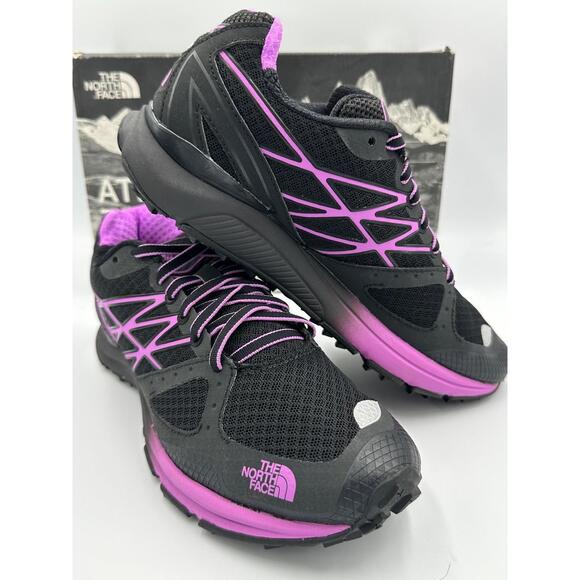 The North Face Ultra Cardiac TNF Sz W7 Black Sweet Violet NF00CCP4GAL-070 NIB OG - Picture 1 of 9